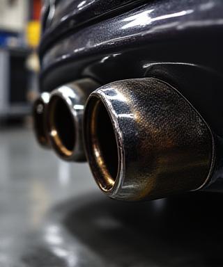 Welded titanium custom exhaust